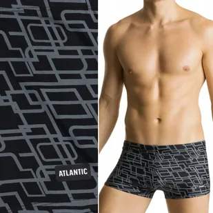 KĄPIELÓWKI MĘSKIE Atlantic Bokserki Kąpielowe Dopasowane Szybkoschnące - M - Kąpielówki męskie - miniaturka - grafika 1