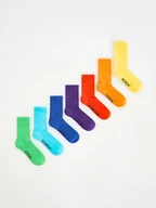 Skarpetki dla dzieci - Reserved - Skarpetki 7 pack - żółty - miniaturka - grafika 1