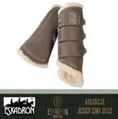 Akcesoria jeździeckie - Eskadron Ochraniacze kontaktowe SOFTSLATE EVO-WOOL Heritage AW 2021/22 - - plaza taupe - miniaturka - grafika 1