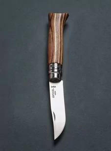 Nóż składany Opinel Inox Laminated N°08 - brown birch - Noże - miniaturka - grafika 4