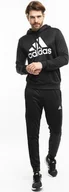 Dresy męskie - Adidas Dres męski adidas Terry Hooded Tracksuit czarny IP1610 S - miniaturka - grafika 1