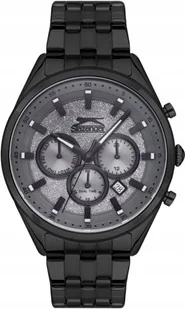 Zegarek Zegarek męski SLAZENGER SL.09.6546.2.02 czarny fashion na urodziny - Zegarki męskie - miniaturka - grafika 1