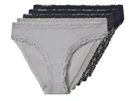 Majtki damskie - esmara® Majtki slipy damskie z bawełną, 5 par (granatowy/granatowy/ciemnoszary/jasnoszary, XS (32/34)) - miniaturka - grafika 1