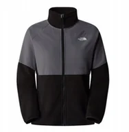 Bluzy damskie - Bluza rozpinana damska The North Face Glacier Heavyweight Full Zip Jacket - tnf black/smoked pearl - miniaturka - grafika 1