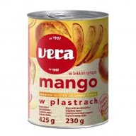 Owoce w puszkach i słoikach - Vera Mango w syropie Vera plastry - 425g - miniaturka - grafika 1