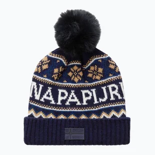 Czapka zimowa damska Napapijri F-Soiusa blu marine - Czapki damskie - miniaturka - grafika 1