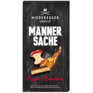 NIEDEREGGERMannerSache  czekolada z marcepanem  bourbon jabłko 110g - Czekolada - miniaturka - grafika 1