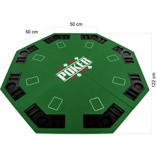 Garthen Składana mata do pokera - zielona - Zestawy do pokera - miniaturka - grafika 1