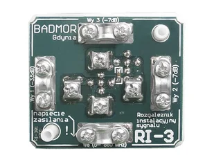 BADMOR rozgałęźnik instalacyjny Ri3 - Rozgałęźniki i multiswitche do TV-SAT - miniaturka - grafika 1