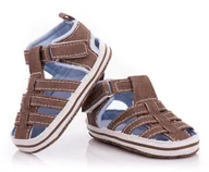 Moda i Uroda OUTLET - Sandałki niechodki chłopięce dla maluszka na ciepłe dni na lato - roz.19/20 - miniaturka - grafika 1
