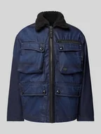 Kurtki męskie - Kurtka Sherpa z imitacji denimu model ‘Utility’ - miniaturka - grafika 1