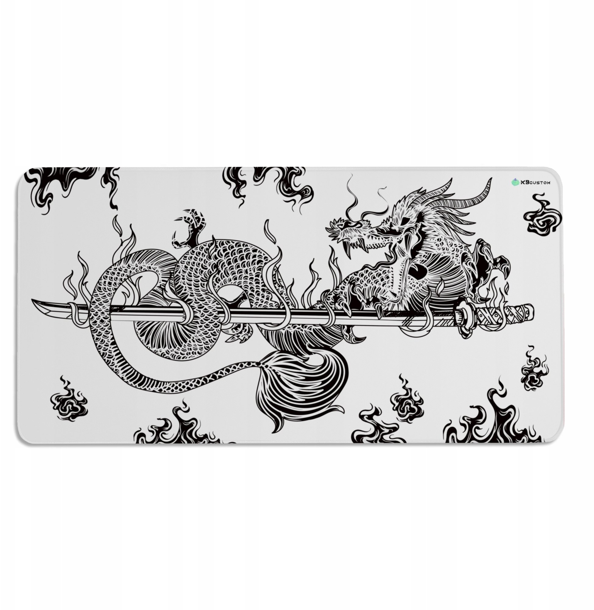 Podkładka KBcustom DUŻA PODKŁADKA MATA POD MYSZKĘ MYSZ 120x60cm XXXL KBcustom Biurko Dragon 12