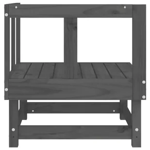 Ogrodowa sofa narożna, szara, lite drewno sosnowe Lumarko! - Sofy ogrodowe - miniaturka - grafika 5