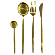 Zestawy sztućców - Fernity Zestaw sztućców Gilded złote na 6 osób - miniaturka - grafika 1
