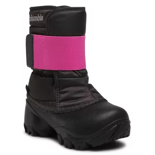 Buty dla dziewczynek - Śniegowce COLUMBIA - Childrens Rope Tow Kruser 2 BC1203 Dark Grey/Pink Ice 090 - grafika 1