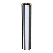 Akcesoria kominkowe - ADAM DW Rura dwuścienna 1 m fi 200 – do cięcia - miniaturka - grafika 1