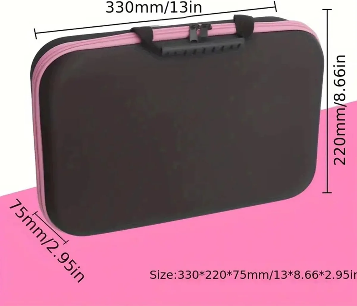 ETUI NA NOŻYCZKI 33X28X3CM WALIZKA FUTERAŁ POJEMNIK TORBA PRZENOŚNA
