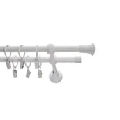 Karnisze - Karnisz kuty 19 mm biały 2 TRIO 200 cm atena - miniaturka - grafika 1