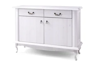 Komoda BRITON biały, 125x89x47, drewno/płyta wiórowa - Komody - miniaturka - grafika 1