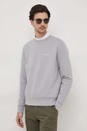 Bluzy męskie - Calvin Klein bluza męska kolor szary gładka - miniaturka - grafika 1