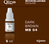 Pozostałe akcesoria kosmetyczne - Pigment do microbladingu brwi Bioevolution Qline Pro Microblading Dark Brown MB 04 5ml - miniaturka - grafika 1