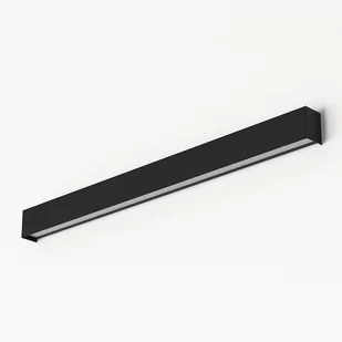 Nowodvorski Kinkiet STRAIGHT WALL LED SILVER M 92cm T8 16W czarny 7594 - Lampy ścienne - miniaturka - grafika 1