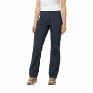 Spodnie sportowe damskie - Damskie spodnie sportowe Jack Wolfskin ACTIVE TRACK PANTS W night blue - 34 - miniaturka - grafika 1