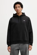 Bluzy męskie - Vans bluza męska kolor czarny z kapturem gładka VN000R9YBLK1 - miniaturka - grafika 1