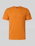 Koszulki męskie - T-shirt z wyhaftowanym logo i okrągłym dekoltem - miniaturka - grafika 1