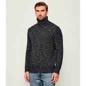 Swetry męskie - GUESS Wełniany golf JUSTIN Regular Fit - miniaturka - grafika 1