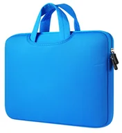 Części i akcesoria do laptopów - Etui torba case pokrowiec na laptopa 14 - 15,6 cali z uchwytem | niebieski - miniaturka - grafika 1