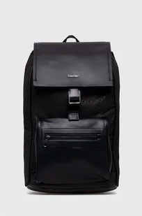 Calvin Klein plecak męski kolor czarny duży wzorzysty - Plecaki - miniaturka - grafika 1
