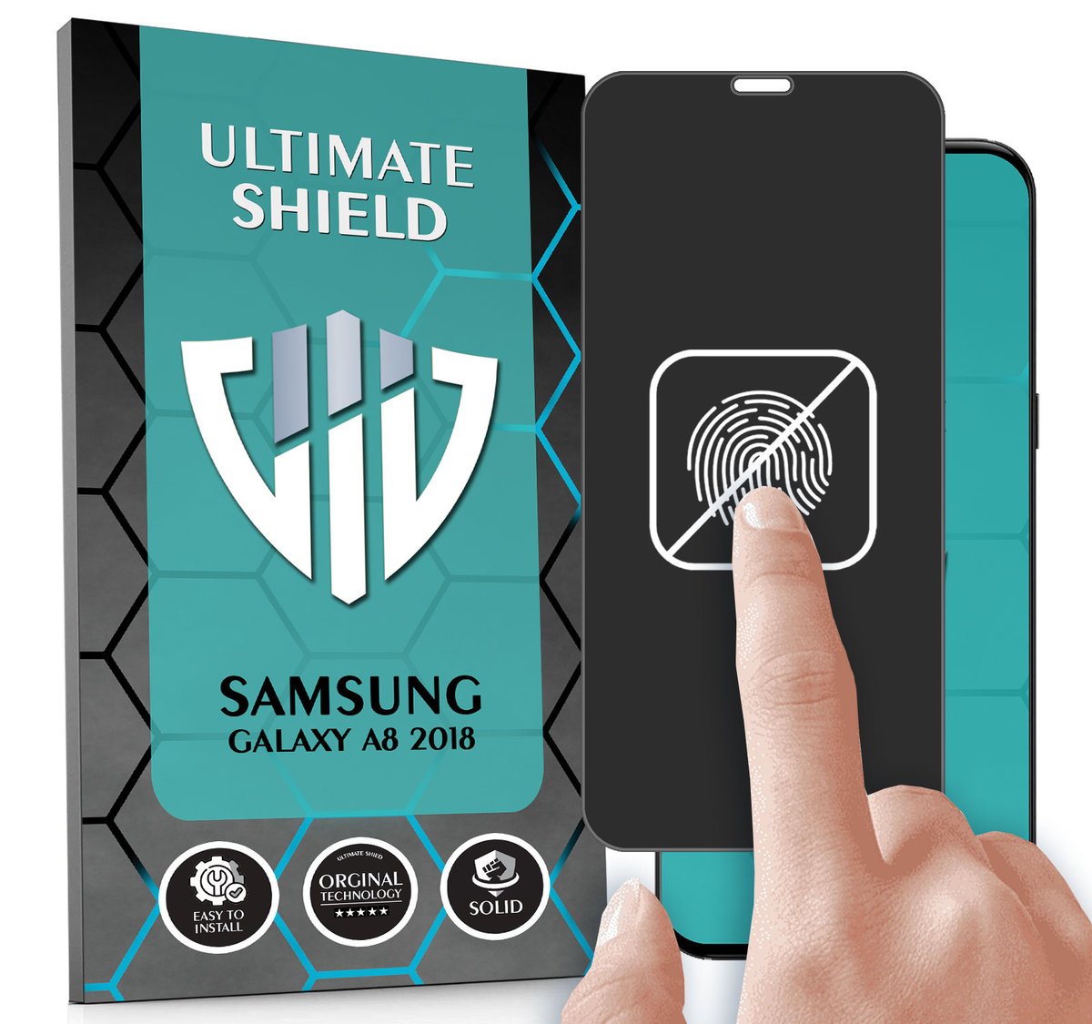 FOLIA DO SAMSUNG GALAXY A8 2018 HYDROŻELOWA MATOWA CAŁY EKRAN 5D