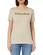 Bluzki damskie - G-STAR RAW Damska bluzka Gs Graphic Slim Top, beżowy (Spray Green D23942-336-d606), L - miniaturka - grafika 1