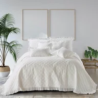 Narzuty - Narzuta 140 x 200 Pikowana Dwustronna Ruffy Biały - miniaturka - grafika 1