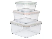 Pojemniki kuchenne - ERNESTO® Zestaw 3 pojemników do przechowywania żywności (Kwadratowy) - miniaturka - grafika 1