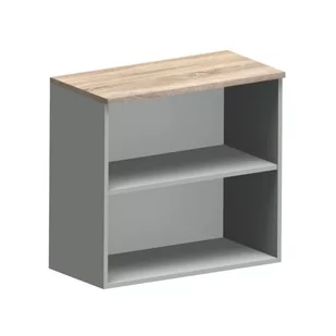 Nadstawka N-80-2 SILVER DĄB SONOMA + SZARA PLATYNA - Regały - miniaturka - grafika 1