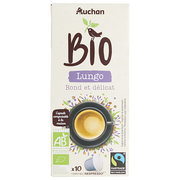 Kawa w kapsułkach i saszetkach - Auchan - Bio Kawa Lungo w kapsułkach - miniaturka - grafika 1