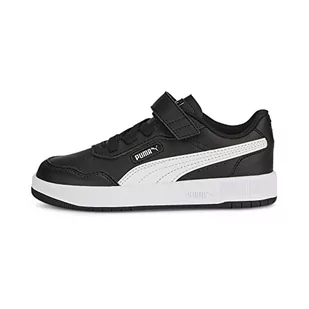 PUMA Unisex dziecięce tenisówki Court Ultra Ac+ Ps, Czarna puma, biała puma - Buty dla dziewczynek - miniaturka - grafika 1