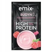 Budyń - Emix Budyń proteinowy o smaku malinowym 46 g - miniaturka - grafika 1