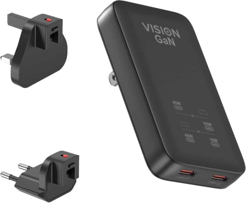 Ładowarka Vision VISION USB-C 65w Charger EU and UK Plugs TC-PUSBC/65