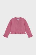 Swetry dla dziewczynek - Mayoral kardigan niemowlęcy kolor różowy lekki - miniaturka - grafika 1