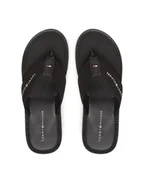Klapki i japonki męskie - Tommy Hilfiger Japonki FM0FM05442 Czarny - miniaturka - grafika 1