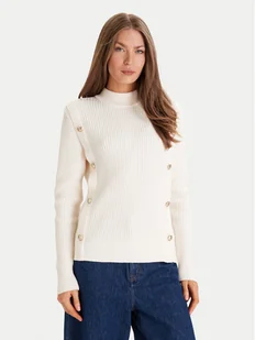 Morgan Sweter 252-MCOOL Beżowy Regular Fit - Swetry damskie - miniaturka - grafika 1