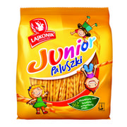 Inne przekąski suche - Lajkonik PALUSZKI JUNIOR 180G Zakupy dla domu i biura! 96715453 - miniaturka - grafika 1