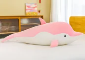Maskotki i pluszaki - Maskotka Pluszowy Delfin Różowy 70 cm - miniaturka - grafika 1