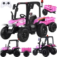 Pojazdy elektryczne dla dzieci - Duży Traktor z przyczepą 4x4+ pilot światło PA0266 - miniaturka - grafika 1