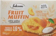 Ciastka - Babeczki z nadzieniem morelowym mufiny Fruit Albicocca 200g - Falcone - miniaturka - grafika 1