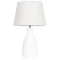 Lampy stojące - Lampa stołowa ceramiczna biała LAMBRE - miniaturka - grafika 1