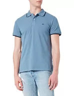 Koszulki męskie - BLEND Męska koszulka polo, 184217/Bluestone, L - miniaturka - grafika 1